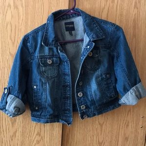 Medium wash jean jacket